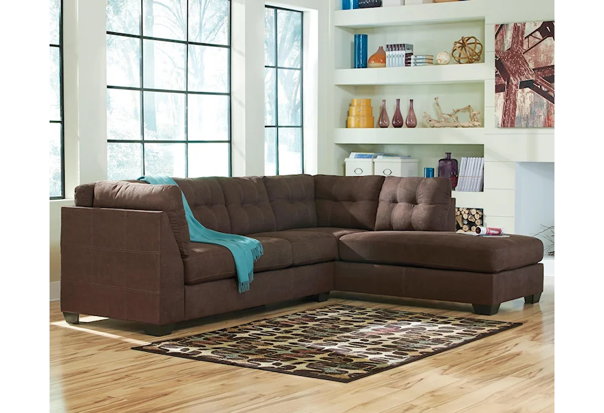 Maier 2-Piece Sectional with Chaise by Benchcraft at Furniture Fair - North Carolina