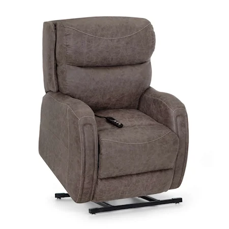 Casual Power Reclining Lift Chair with Remote