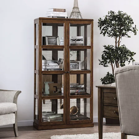 Curio Cabinet with Glass Doors