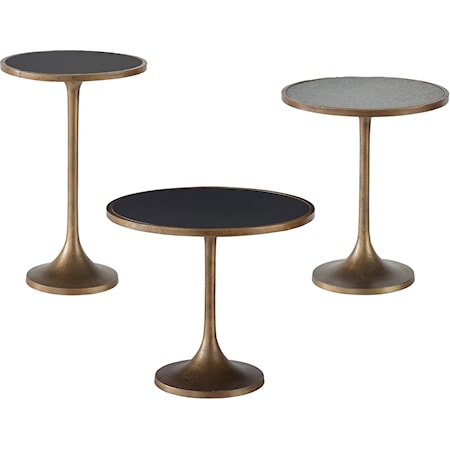 Contemporary Table Set with Granite Tops