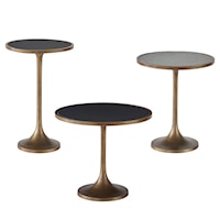 Contemporary Table Set with Granite Tops