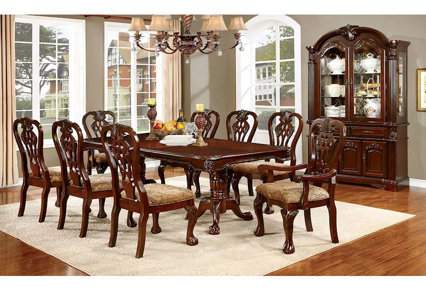 Elana 7 Piece Dining Set  by Furniture of America at Dream Home Interiors