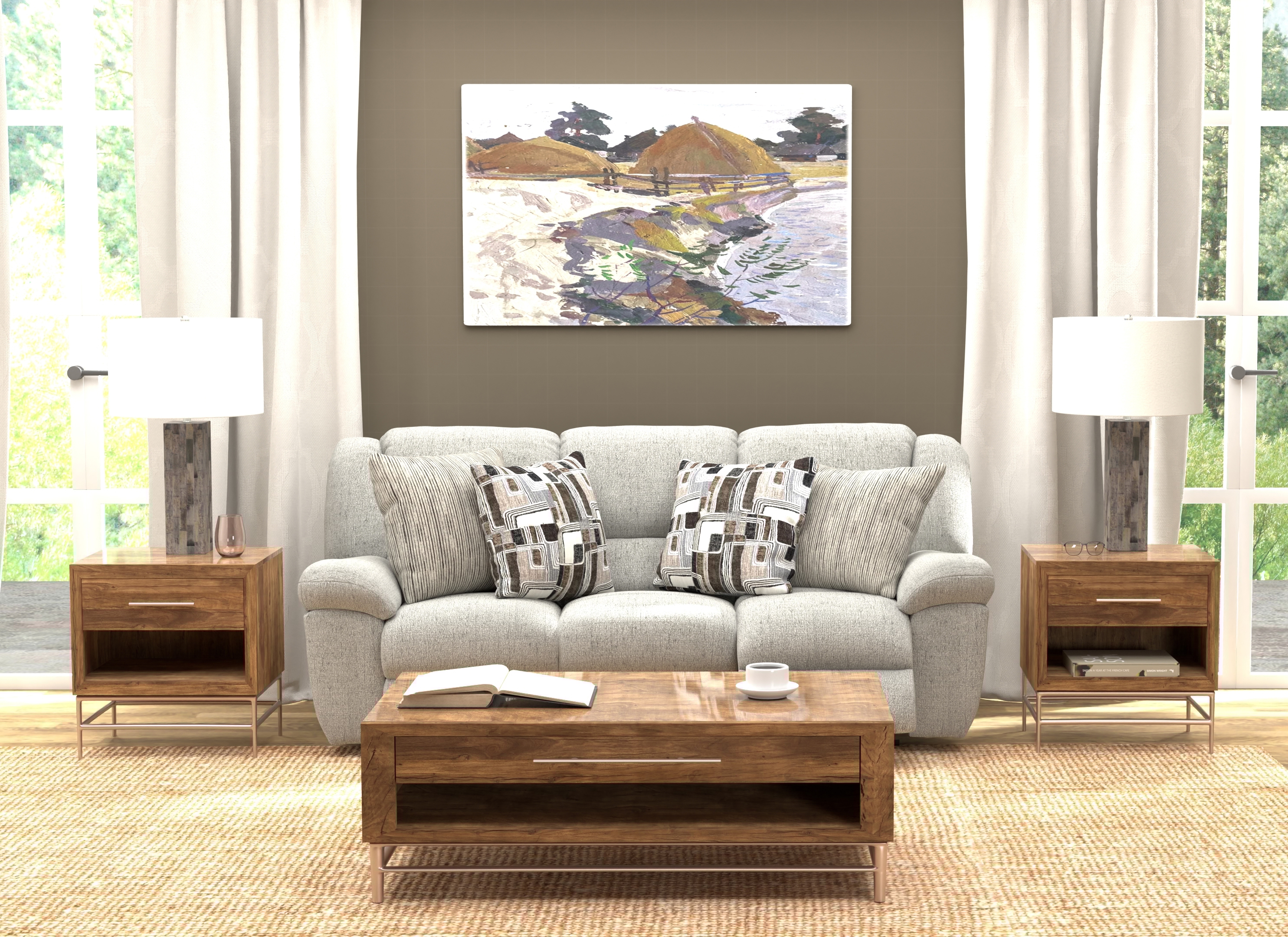 Catnapper Trifecta Manual Triple Reclining Sofa