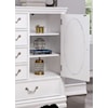 Furniture of America - FOA Alecia 5-Drawer Armoire with Mirror Door