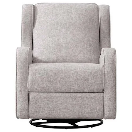Contemporary Swivel Glider Rocker Recliner with Track Arms