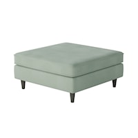 Mid-Century Modern Square Cocktail Ottoman