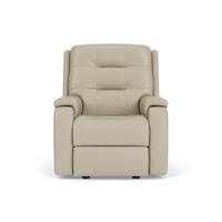 Contemporary Power Rocking Recliner with Power Headrest