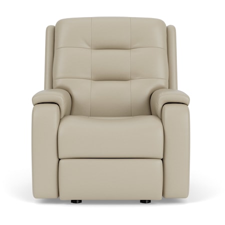 Contemporary Power Rocking Recliner with Power Headrest