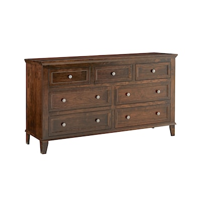 Archbold Furniture Belmont 7-Drawer Dresser