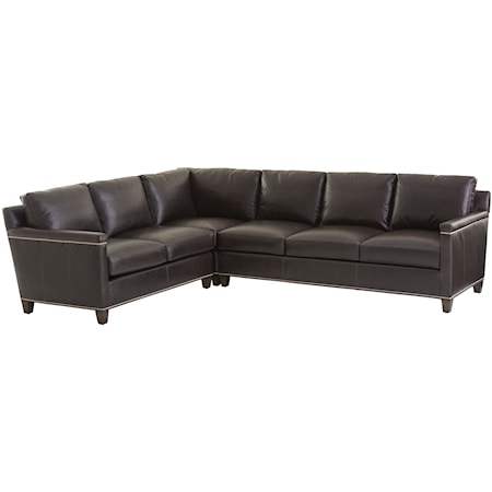 Strada 3-Piece Leather Sectional Sofa