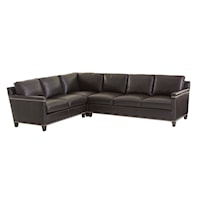 Strada 3-Piece Leather Sectional Sofa