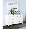 New Classic Tuxedo Dresser & Mirror Set