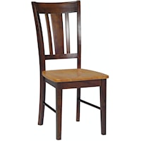 Transitional San Remo Chair in Cinnamon & Espresso