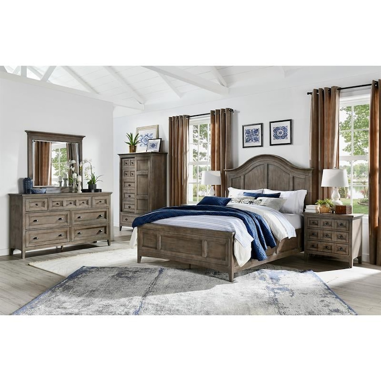 Magnussen Home Paxton Place Bedroom 4-Piece King Bedroom Set 