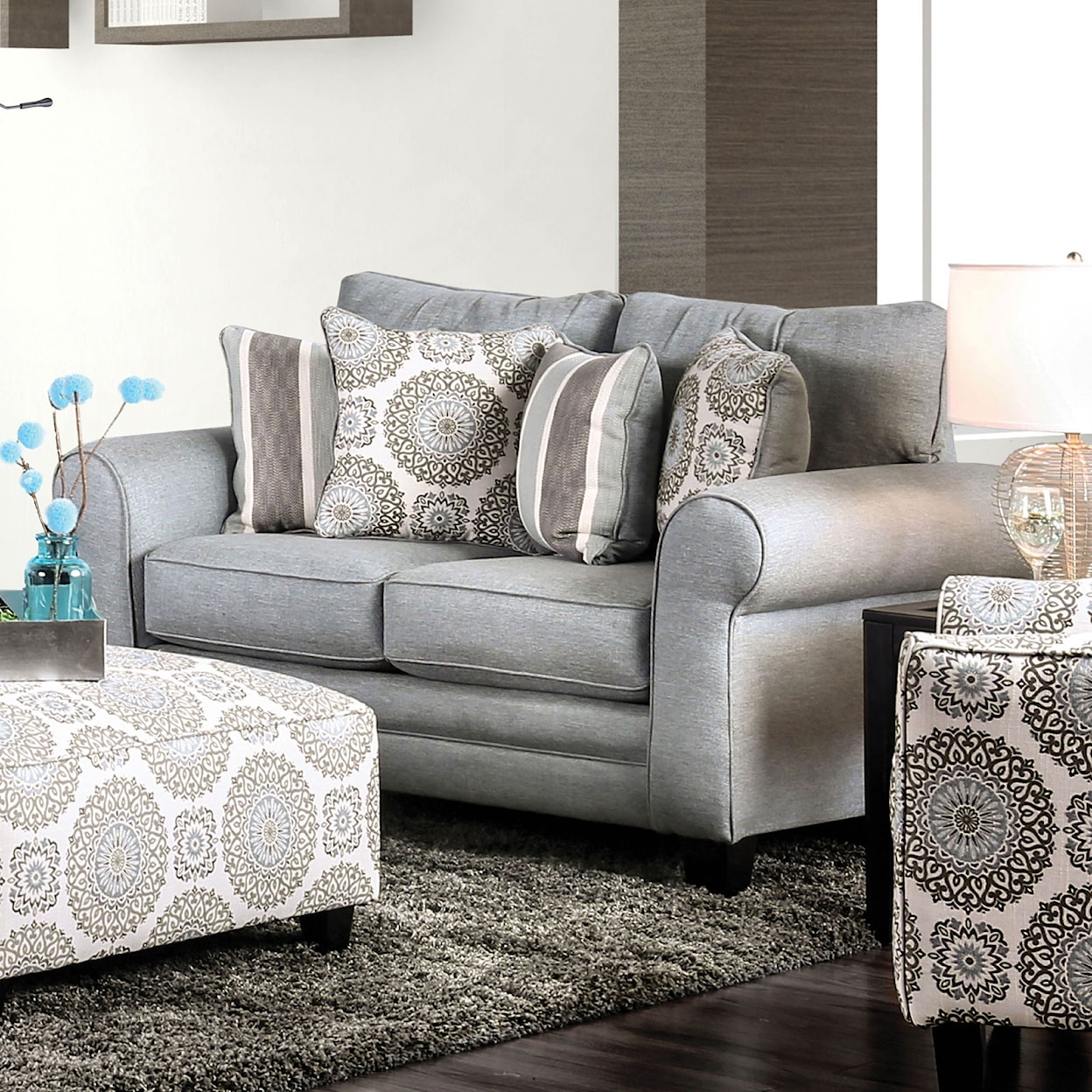 Furniture of America - FOA Misty Sofa and Loveseat Set