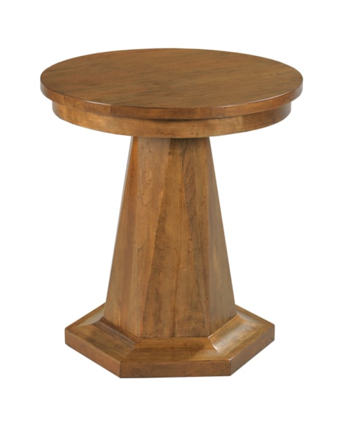 Traditional Round Chairside Table