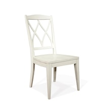 Farmhouse Dining Side Chair with Dual X-Back Design