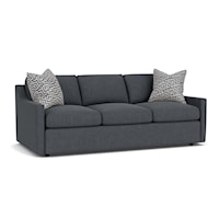 Contemporary Sofa with Slope Arms