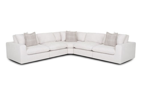 Casual 5-Piece L-Shaped Modular Sectional