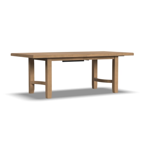 Transitional Rectangular Dining Table with 18" Butterfly Leaf