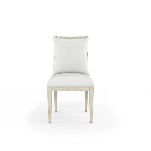 Contemporary Side Chair with Upholstered Seat