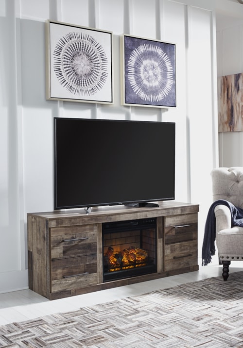 TV Stand With Electric Fireplace