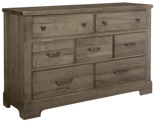 Rustic 7-Drawer Dresser with English Dovetail Construction