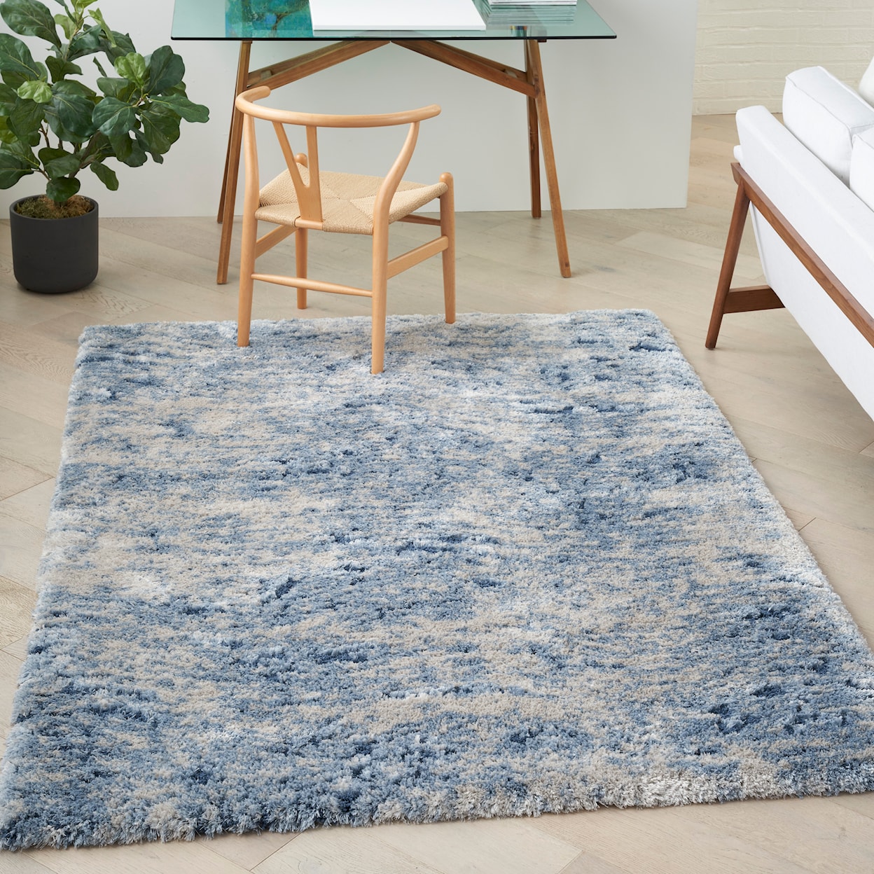 Nourison Dreamy Shag 5'3" x 7'3"  Rug