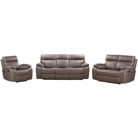 Manual Reclining 3-Piece Living Set