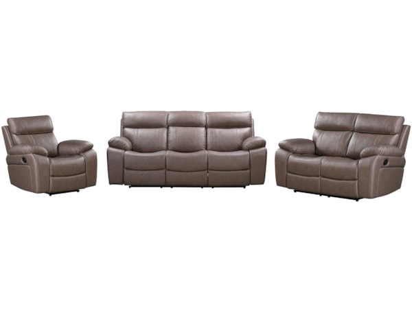 Manual Reclining 3-Piece Living Set