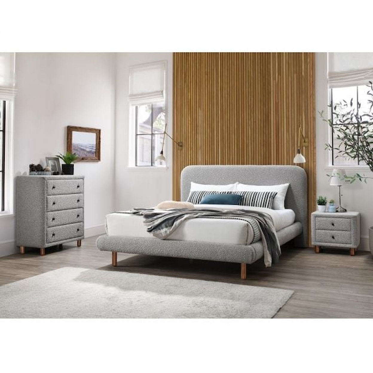 Acme Furniture Cleo Queen Upholstered Bed