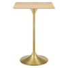 Modway Lippa 28" Square Bar Table