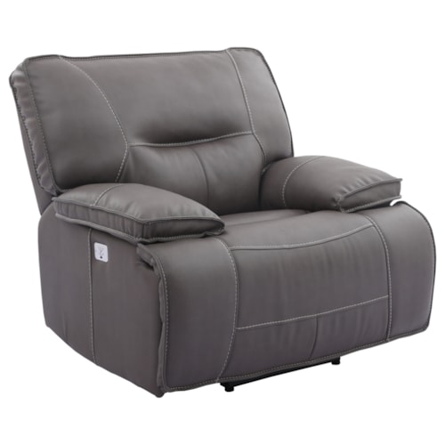 Casual Wall Hugger Power Recliner with Power Headrest
