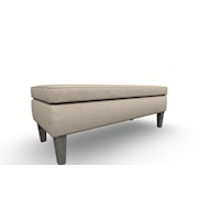 Contemporary Bench with Two Pillows