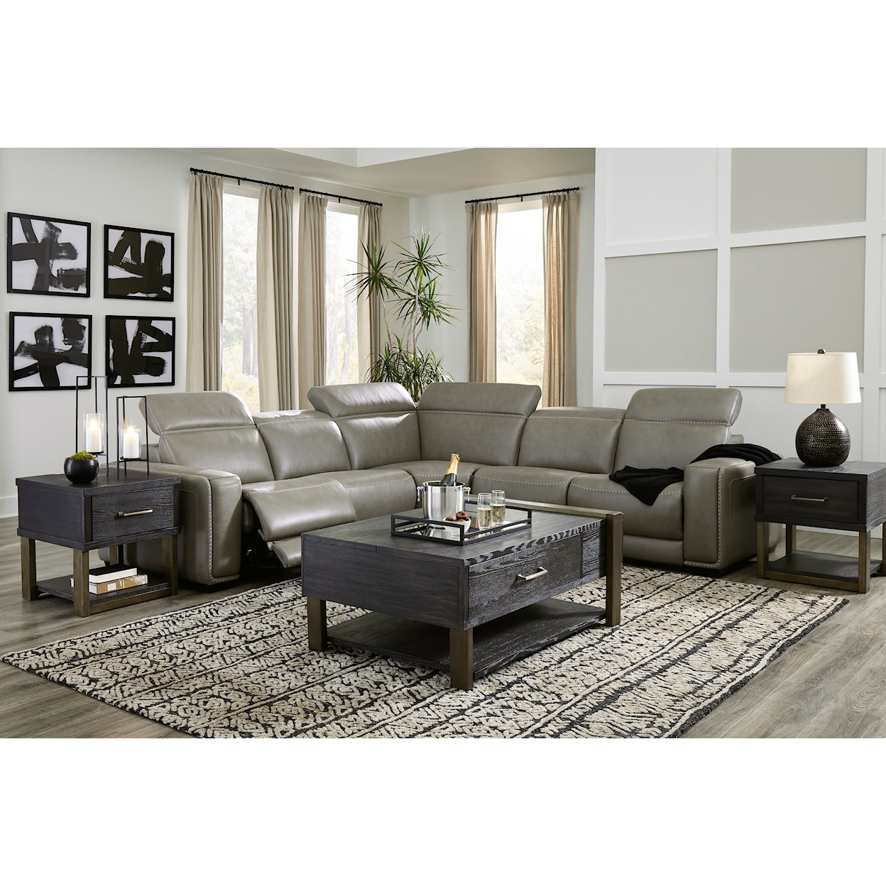 Signature Design by Ashley Furniture Correze Power Reclining Sectional