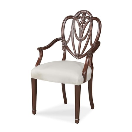 Heart Arm Chair Pearl