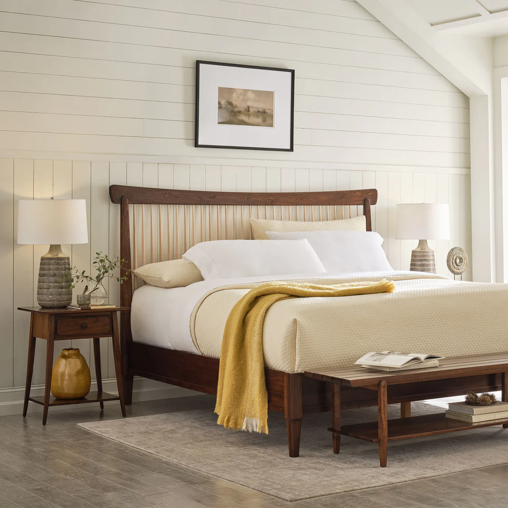 Splayed-Leg Nightstand w/Single Drawer