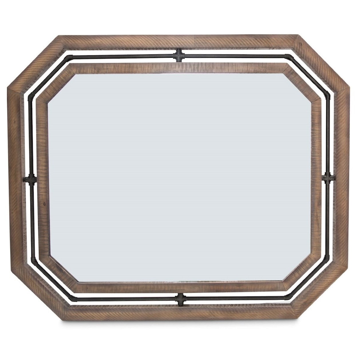 Michael Amini Crossings Octagonal Sideboard Mirror