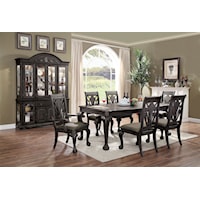 Traditional 7-Piece Dining Table Set