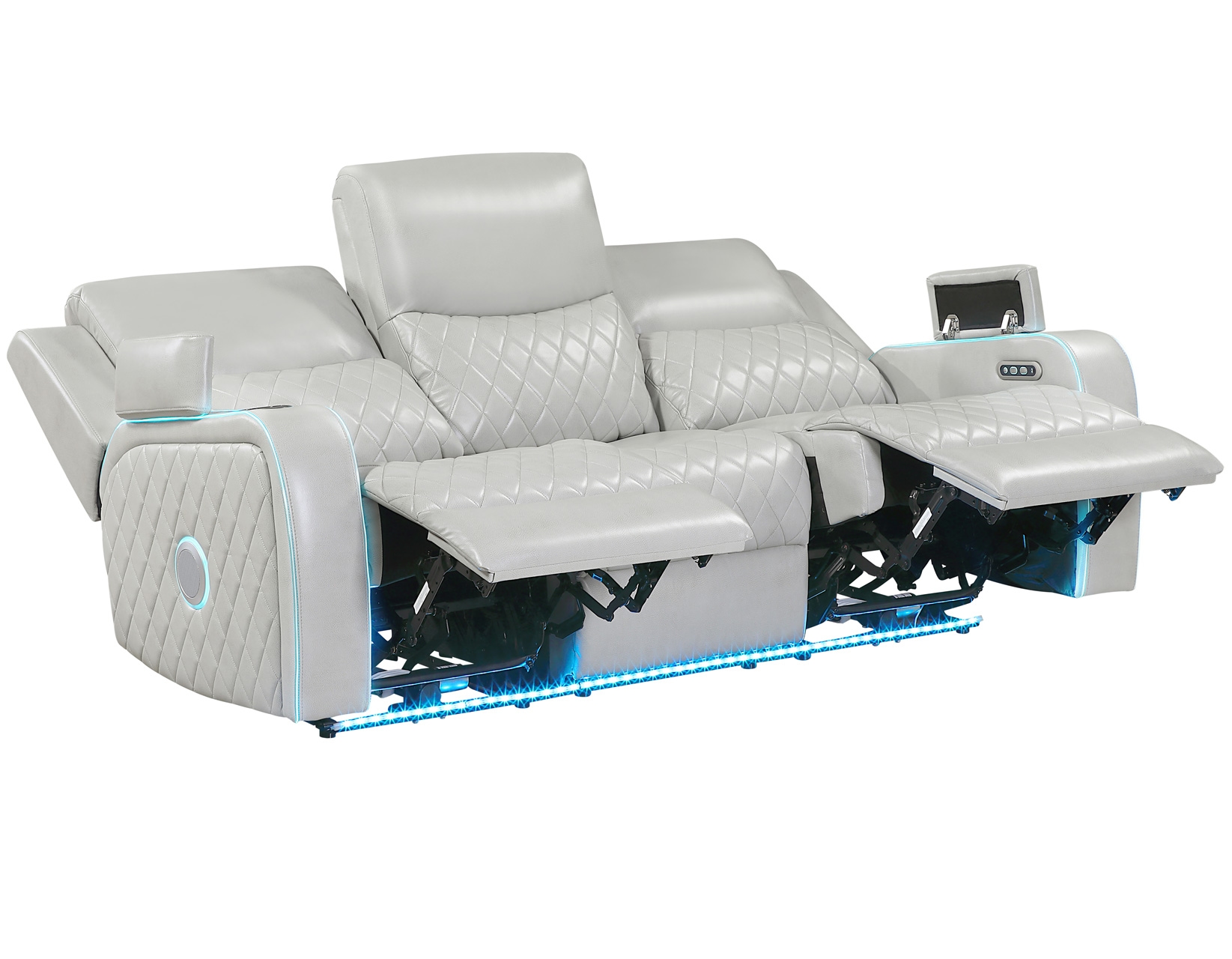 Power Reclining Sofa w/Ambient Lighting
