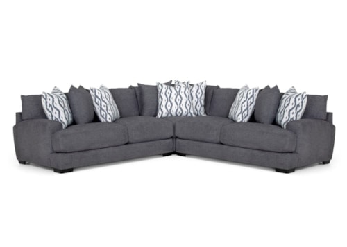 Contemporary 3-Piece Sectional Sofa