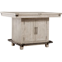 Rustic Farmhouse Extendable Counter-Height Table with Butterfly Leaf