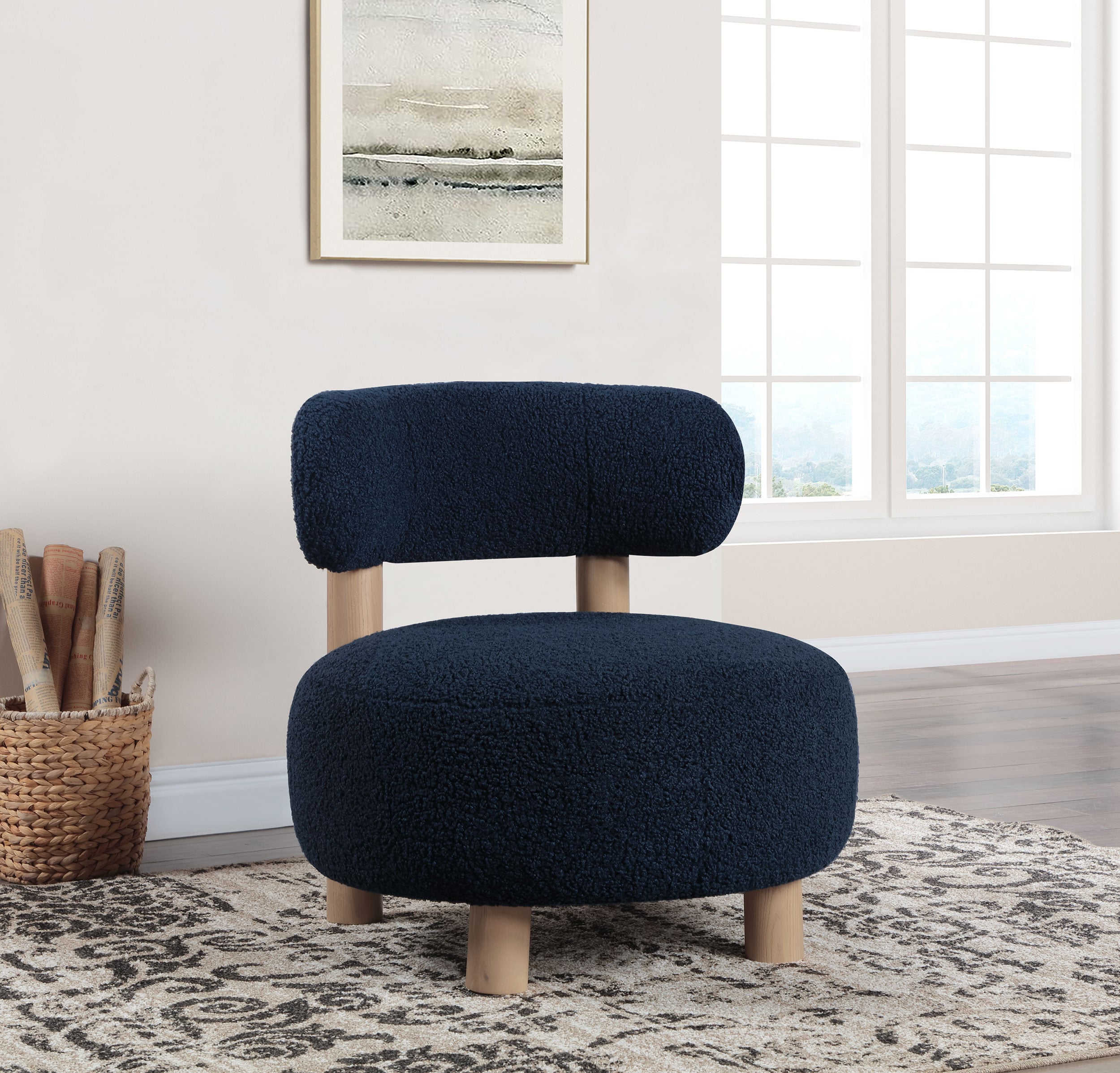 Zonie Barrel Back Accent Chair