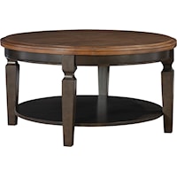 Rustic Round Coffee Table