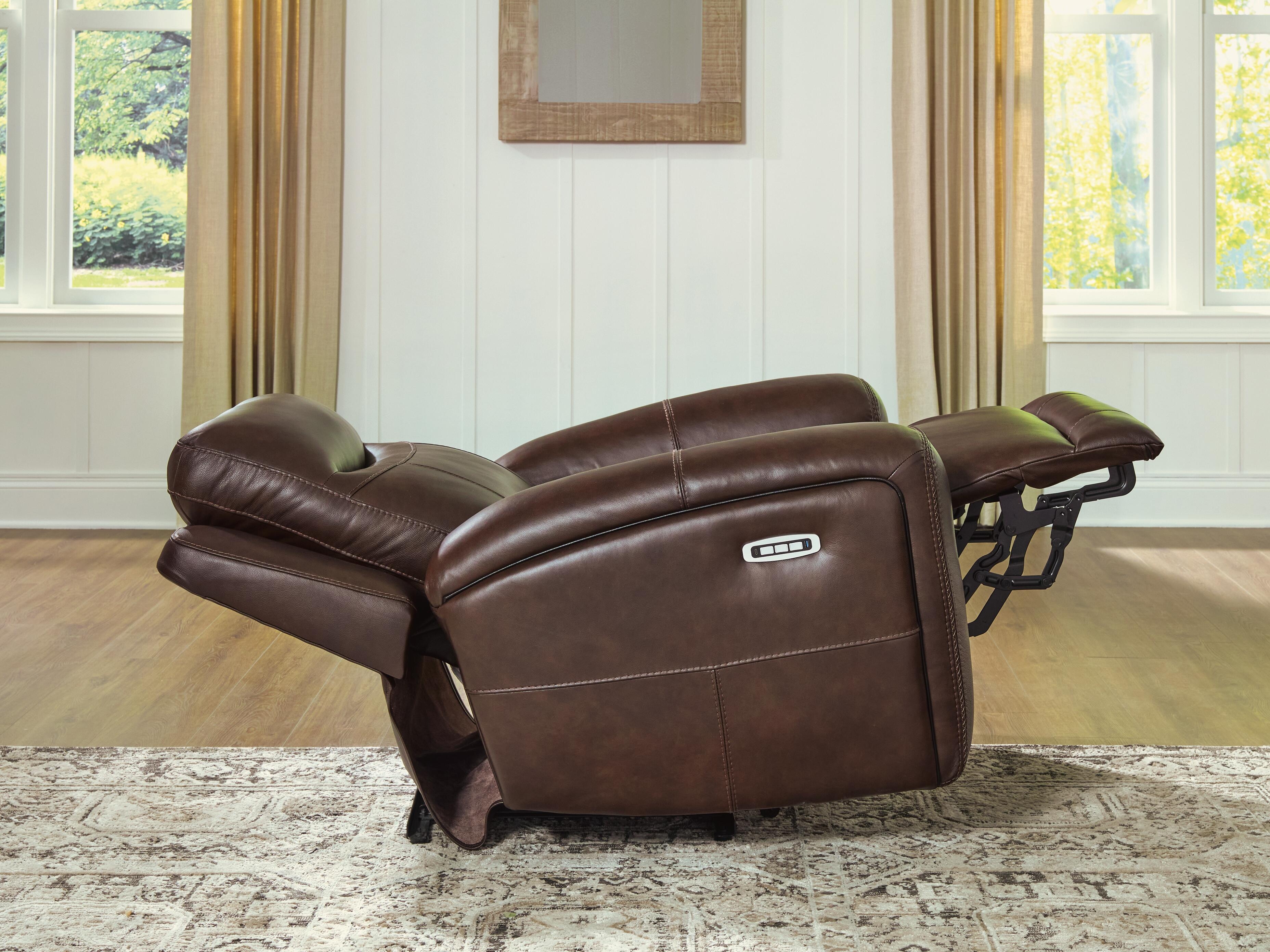Ashley Gravier Pwr Recliner/adj Headrest