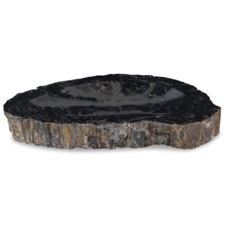 Large Grey Petrified Bowl