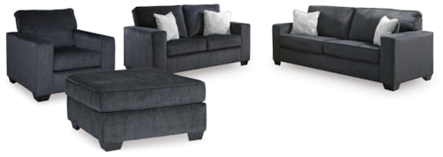 Queen Sofa Sleeper, Loveseat, Chair And Oversized Ottoman