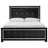 Signature Design Kaydell Queen Upholstered Bed with LED Lighting