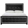 Benchcraft Kaydell Queen Upholstered Bed with LED Lighting