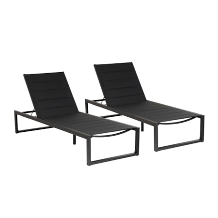 2-Piece Outdoor Chaise Set